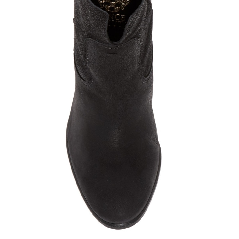 NORDSTROM Exclusive New FEINA Ankle Boot Bootie Split Shaft Oiled Leather Black - Picture 3 of 14